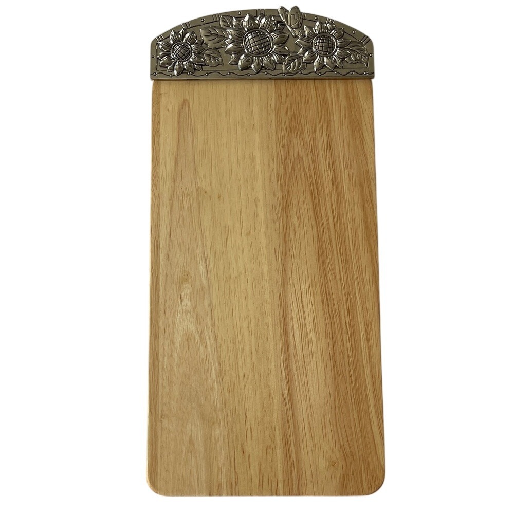 Ganz Wood Cheese/Serving Board‎ with Decorative Sunflower Butterfly Detail